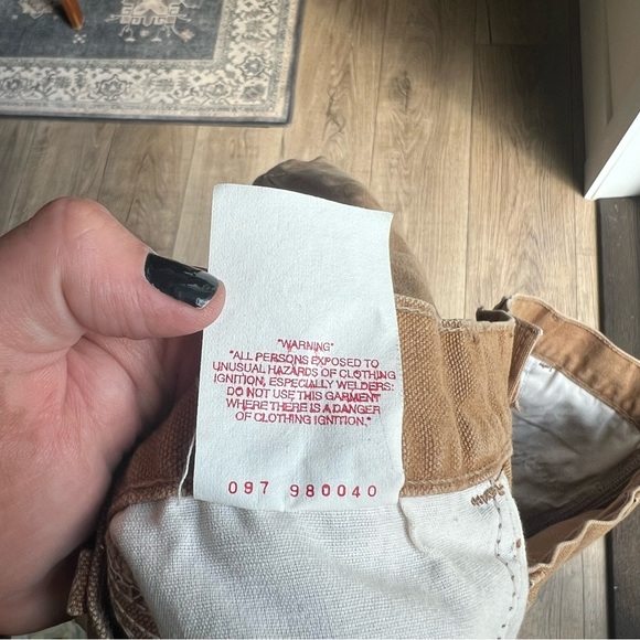 Carhartt vintage men size 44 cargo shorts tan 90s duck canvas WU1906 - Picture 4 of 5